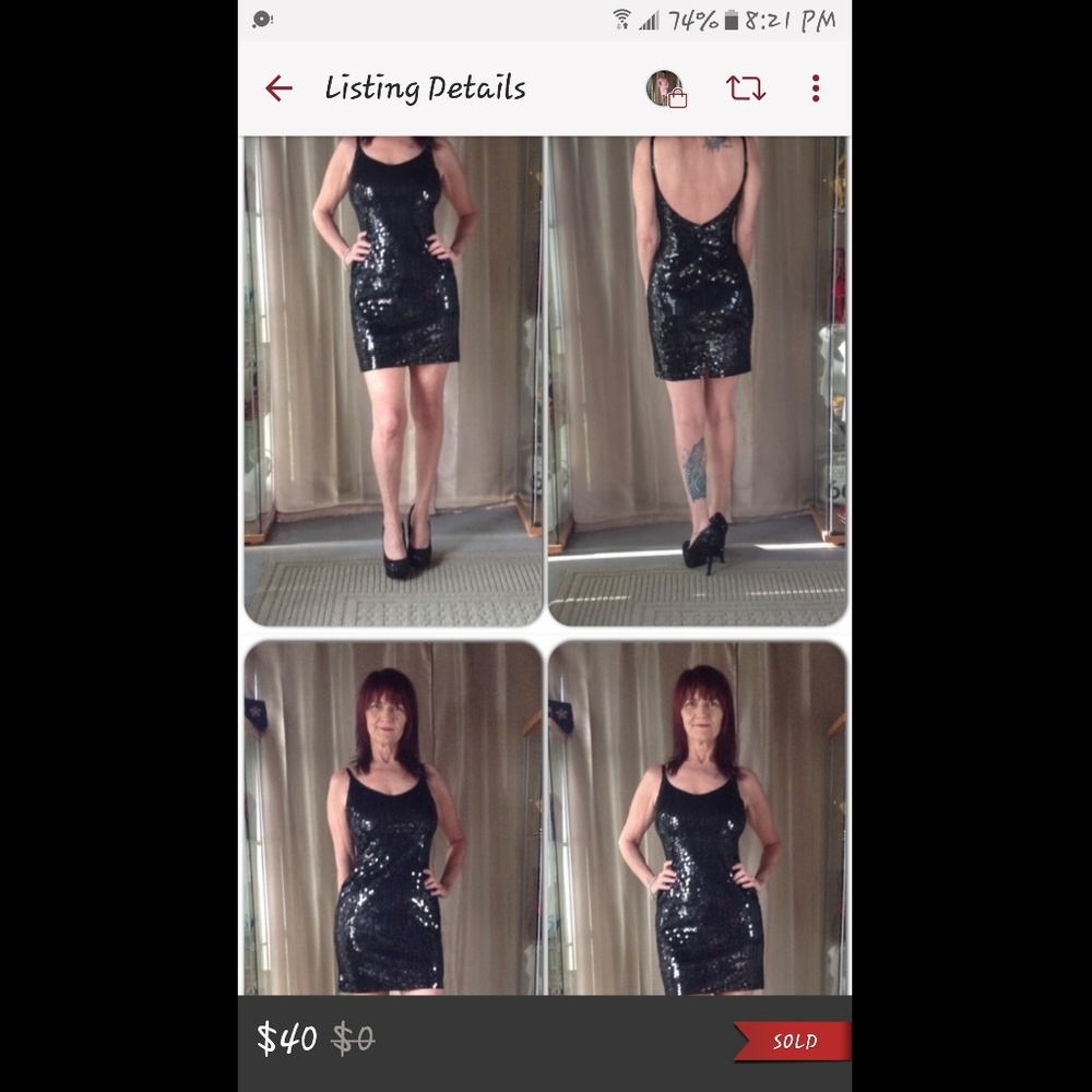 Vintage sequin dress
